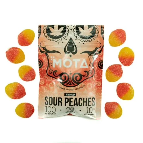 MOTA Peach THC Gummies