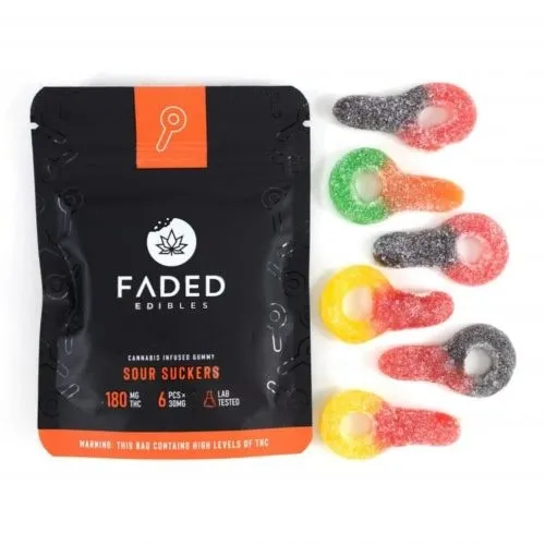 Sour Sucker THC Gummies - Faded Edibles