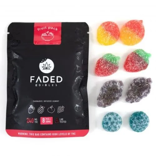 Fruit Pack Assorted THC Gummies - Faded Edibles