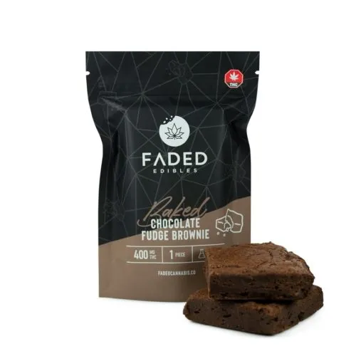 THC Chocolate Brownie - Faded Edibles