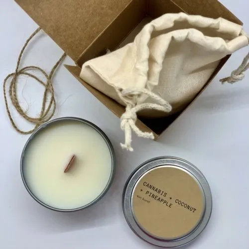 Pineapple Coconut & Cannabis Candle - COMBUSTIO